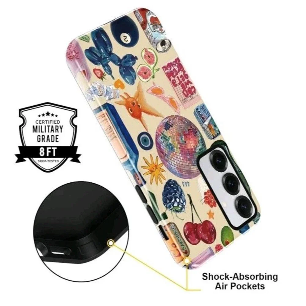 Cute Summer Collage Pattern Phone Case for Samsung Galaxy S22 5G Case 6.1
